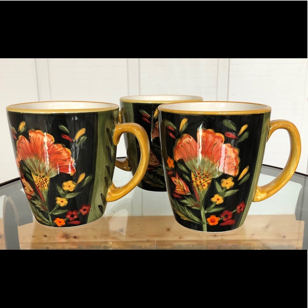 222 FIFTH Arabian Flower Coffee Mug - Picture 2 of 6